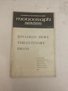 Monographie Serie University of Tulsa Jonathan Swift Essays zum 300-jährigen Jubiläum - Bild 1 von 3