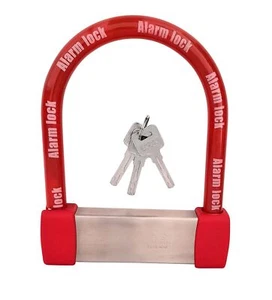 Bike Lock Heavy Duty Anti Theft Alarm Bike U Lock, High Pitched Audible Alarm... - Picture 1 of 9