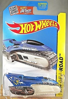 Hot Wheels Treasure Hunt #106 HW 2015 todo terreno/montaña de hielo banda de rodadura aire azul/blanco Foto 1 de 4