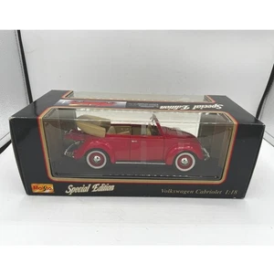 Maisto Special Edition Volkswagen Cabriolet 1951 1:18 Scale Diecast Car - Picture 1 of 8