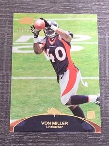 2011 Topps Prime Gold Rookie Von Miller #78 Denver Broncos nummerierte RC Karte /699 - Bild 1 von 6