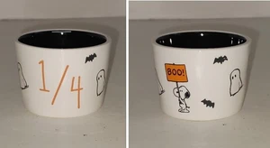 Rae Dunn Peanuts SNOOPY Halloween Measuring 1/4 Cup Boo Sign 2024 Ceramic - Picture 1 of 8
