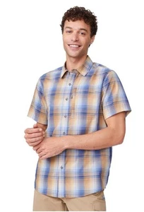 $75 Free Country Men's Excursion Short Sleeve Poplin Shirt- Cider- Size: Medium - Picture 1 of 7