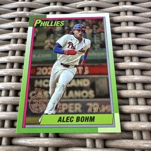 2025 Topps Series 2 1990 90B2-21 Alec Bohm - Philadelphia Phillies GOLD /50 - Picture 1 of 2