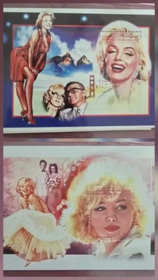 MARILYN MONROE 2 different 1996 Spanish Sahara OCC Souvenir Sheets MNH w/ COAs - Image 1 of 4