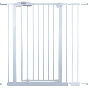 Absperrgitter Treppenschutzgitter weiß für 85-95cm Durchgang 110cm Hoch - Bild 1 von 9