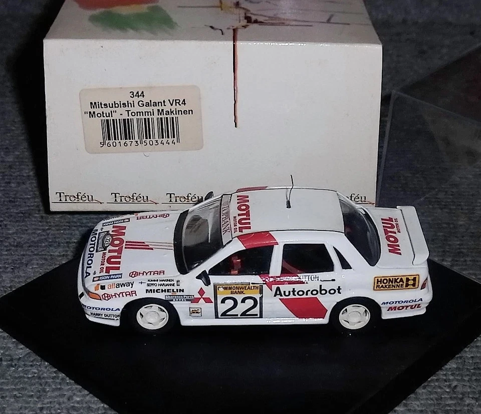 TROFEU 344 MITSUBISHI GALANT VR4 1990 MOTUL TOMMI MAKINEN SCALA 1:43 - Immagine 1 di 1