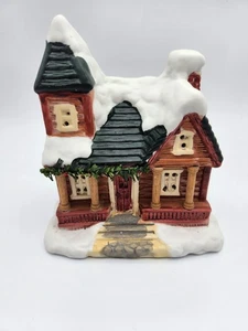 Weihnachtstal Haus Keramik von Seasonal Specialties 1991 Weihnachtsdeko  - Bild 1 von 5