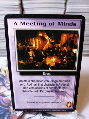 BABYLON 5 CCG - A MEETING OF THE MINDS PROMO CARD - PSI CORPS. 1999 WARNER BROS. - Image 1 of 2
