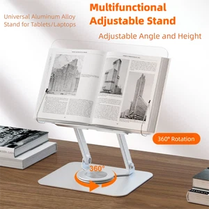 360 ° Rotation Laptop Riser Foldable Desktop Notebook Stand Office - Afbeelding 1 van 10