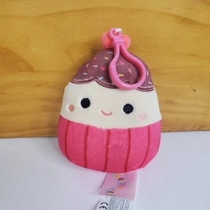 Squishmallows Elpha Cupcake Postre Comida Llavero Clip Peluche San Valentín 3.5" - Imagen 1 de 6
