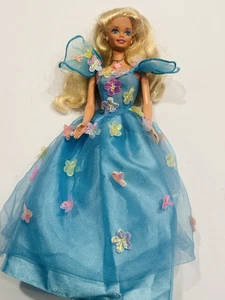 Vintage Singvogel Barbie Puppe 1995 Mattel mit blauem Kleid Sammlerstück Spielzeug BIN E - Bild 1 von 12