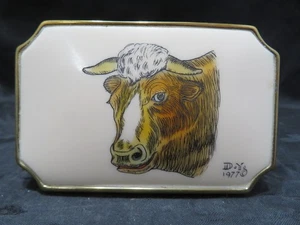 BTS HEBILLA DE CINTURÓN DE LATÓN MACIZO COLECCIÓN DE DISEÑADORES POR DOYLE YANCEY BULL - Imagen 1 de 10