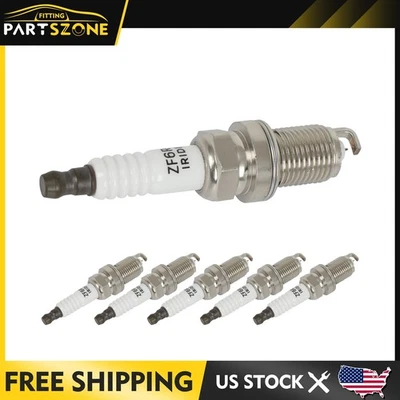 Set of 6 Iridium Spark Plugs For Acura CL 2001-2003 TL 2002-2003 Type-S 3.2L - Image 1 of 4