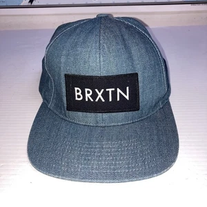 Brixton BRXTN  Denim Adjustable Cap Hat Blue - Picture 1 of 8