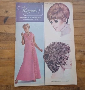 Parrucca vintage WIGMAKER e catalogo moda anni 70 1973 70 pubblicità - Foto 1 di 12
