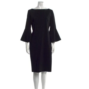 Womens Chiara Boni Le Petite Robe Natalia Bell Sleeve Dress size 44 Quiet Luxury - Picture 1 of 6