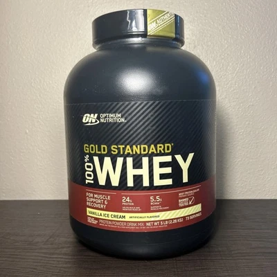 OPTIMUM NUTRITION GOLD STANDARD 100% PROTEÍNA DE SUERO 5LB recuperación muscular vainilla Foto 1 de 4