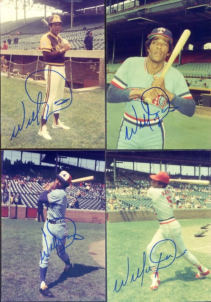 Вилли Дэвис d. (выбор из 4) подписанный BRA фото-3.5 x 5 ангелов/кардиналов ++ с сертификатом подлинности - Изображение 1 из 1