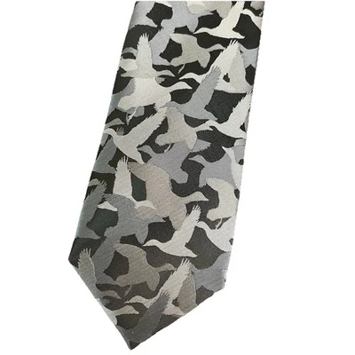 Corbata camuflada Duck Dynasty para hombre negra gris A&E 100 % poliéster Foto 1 de 4