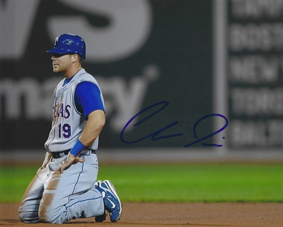 Foto firmada autografiada por Chris Davis de 8x10 - MLB Rangers Orioles - con certificado de autenticidad Foto 1 de 1
