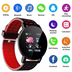 Smart Watch Men Women Waterproof Heart Rate Bluetooth for iOS Android Samsung - Picture 1 of 18