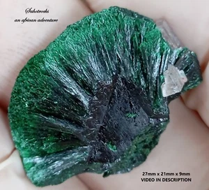 Malachite and calcite - Mashamba West mine DRC Congo - Picture 1 of 12