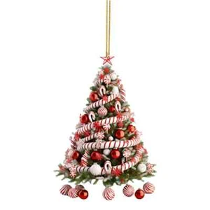 NEW Christmas Candy Cane Pendant Hanging Ornament Xmas Tree Party Decoration A3 - Picture 1 of 1