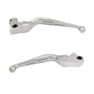Chrome Slotted Wide Blade Levers for 2014-2016 Harley Tri Glide and Freewheeler - Picture 1 of 1
