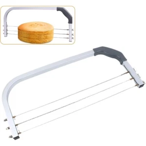 Adjustable Cake Leveler,Stainless Steel Baking Tools 3 Blades Cake Slicer Cutter - Picture 1 of 6