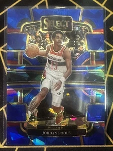 Jordan Poole 2023-24 Panini Select Blue Cracked Ice Prizm Concourse #18 - Picture 1 of 2