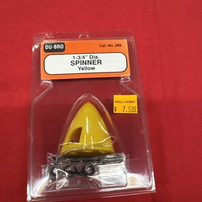 Radio Control Airplane Parts Dubro 269 1-3/4" Spinner Yellow - Image 1 of 3