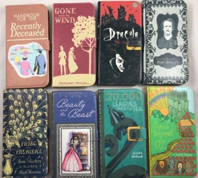 Phone Case Flip Folio Book Wallet iPhone 5,6,7 Samsung Galaxy You Choose - Image 1 of 3