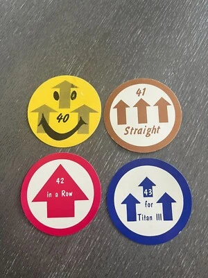 NASA Martin Marietta Titan III Consecutive Successful Launches Sticker Decals - Image 1 of 2