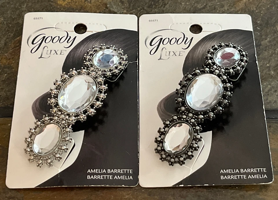 (2) Corredor Goody Luxe Amelia - Tonos negros y plateados con pedrería Foto 1 de 1