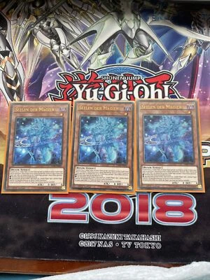 3xYUGIOH! Magicians’ Soul Ultra Rare 1st Ed NM LED6-DE002 German Playset! - Image 1 of 4