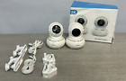 Litokam Little Elf Security Camera Indoor Wifi Camera With 360 Pack Of 2 White