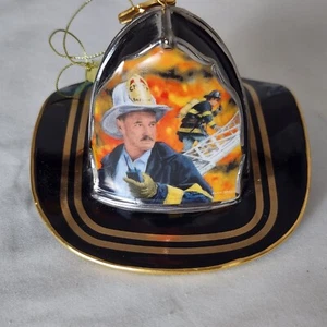 Bradford Edition Helmet Courage Under Fire Dept Christmas Ornament Leadership - Picture 1 of 11