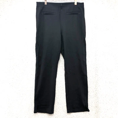 Hue Pants Womens Large Black Crop Pull On Stretch Capsule Wardrobe Professional - Image 1 of 4