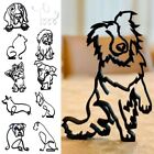 Handmade Abstract Dog Ornament Dog Drawing Art Statue  Home Decoration
