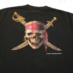PIRATES OF THE CARIBBEAN CURSE OF THE BLACK PEARL FRY's TEE T SHIRT Mens L - Picture 1 of 4