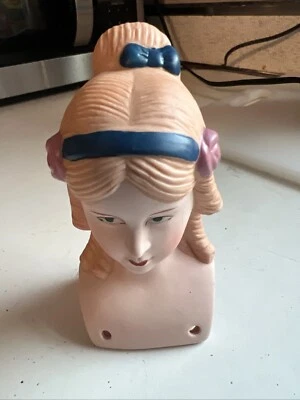 Doll Head Victorian Porcelain Woman - Image 1 of 4
