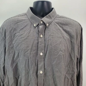 Untuckit Men's Button Front Casual Shirt Size 2XL XXL Black Gray Checkered - Picture 1 of 10