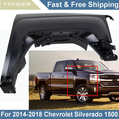 New Front Passenger Side Fender For Chevrolet Silverado 1500 2014 2015-2018 - Изображение 1 из 4