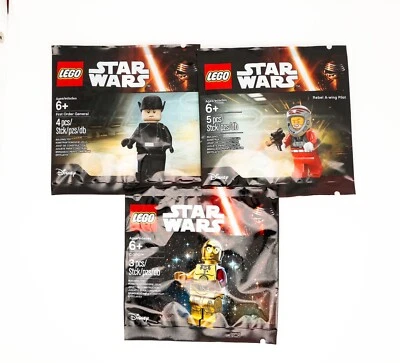 LEGO® 5004406 Star Wars First Order General 5002948 C3-PO 5004408 A-Wing Pilot - Bild 1 von 2