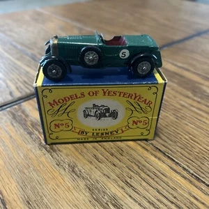 1956 Lesney Matchbox Models of Yesteryear Y-5 1929 Le Mans Bentley Mint In Box - Picture 1 of 9