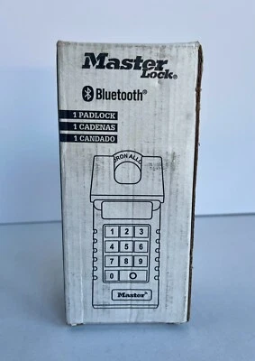 NEW Master Lock ProSeries Bluetooth Shrouded 3/4" Shackle Padlock 6400SHENT - Image 1 of 4