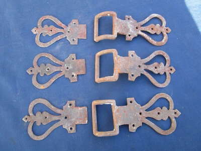 3 jeux arrêts contre - volets intérieurs ouvragée ajourée fer ancien - Photo 1/4