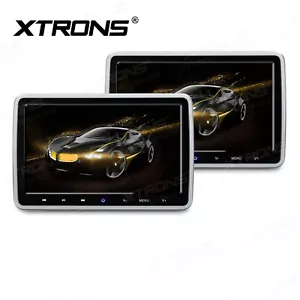 2STÜCK 10,1" Auto Aktiv Headrest Monitor DVD Player Kopfstütze LCD HDMI USB Game - Bild 1 von 9