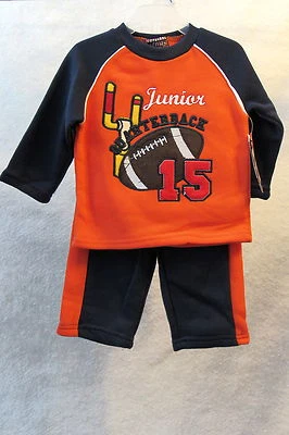 Conjunto de pantalones y camisa de fútbol americano Tuff Guys sudadera conjunto talla 3-6 meses para niños nuevo Foto 1 de 4